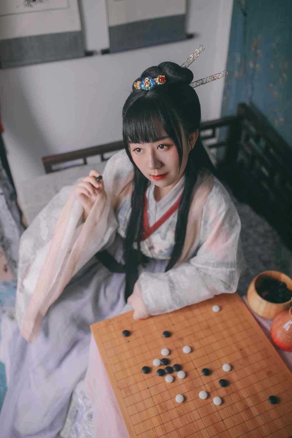 汉服 闲厅对弈